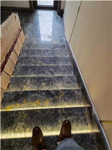 Afghanistan Black Jade Onyx Polished Stair Treads